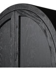 Four Hands Irondale Tolle Panel Door Cabinet - Drifted Matte Black
