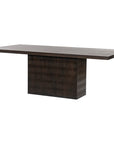 Four Hands Aiden Kelby Dining Table - Carved Vintage Brown