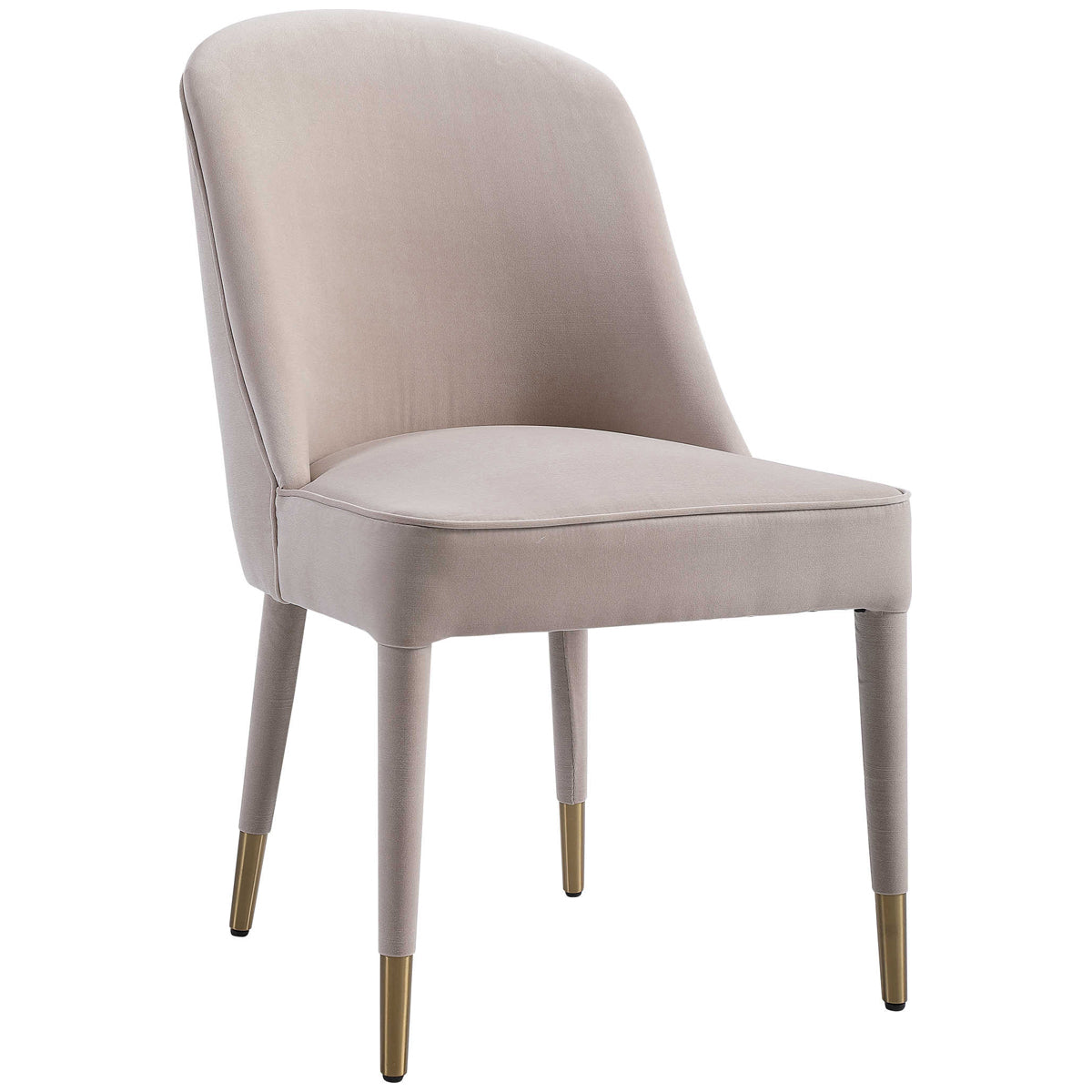 Uttermost Brie Armless Chair, Champagne, Set of 2