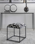 Uttermost Twists and Turns Fabric Accent Stool