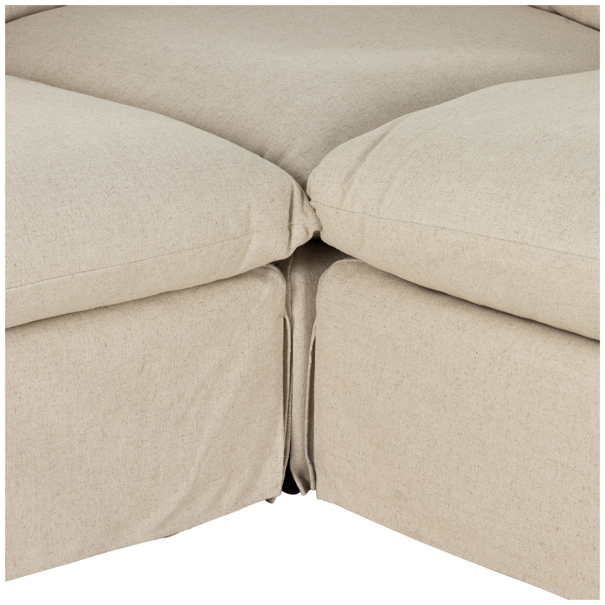 Four Hands Atelier Grant Slipcover 3-Piece Sectional - 134-Inch