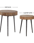 Uttermost Samba Wood Nesting Tables, 2-Piece Set