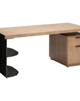 Woodbridge Furniture Bolden Desk with File Cabinet