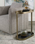 Uttermost Adia Antique Gold Accent Table