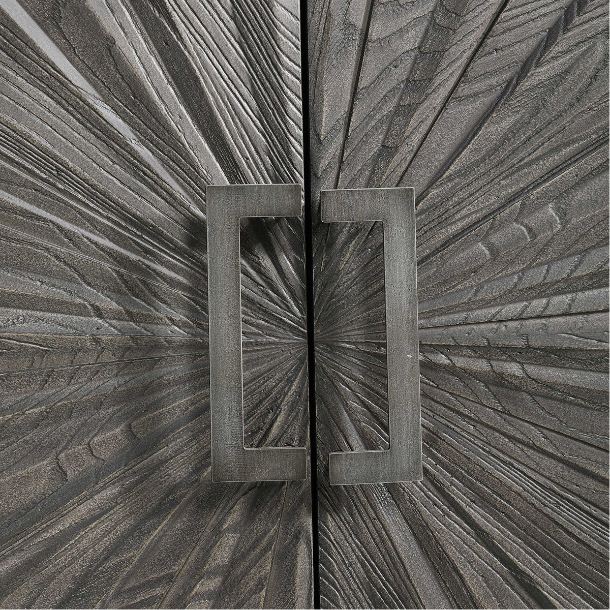 Uttermost Shield Gray Oak 2-Door Cabinet