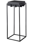 Uttermost Telone Black Pedestal Table