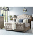 A.R.T. Furniture Summer Creek Shoals Upholstered Tufted Sleigh Bed