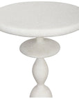 Uttermost Inverse White Marble Drink Table