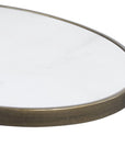 Uttermost Jessenia White Marble Accent Table