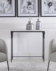 Uttermost Bourges White Marble Console Table