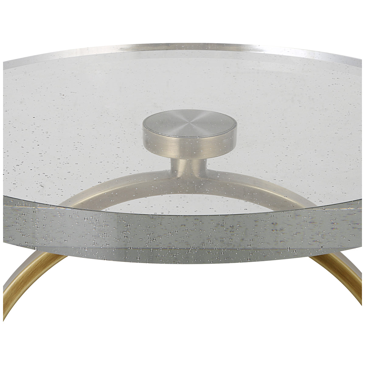 Uttermost Ringlet Brass Accent Table