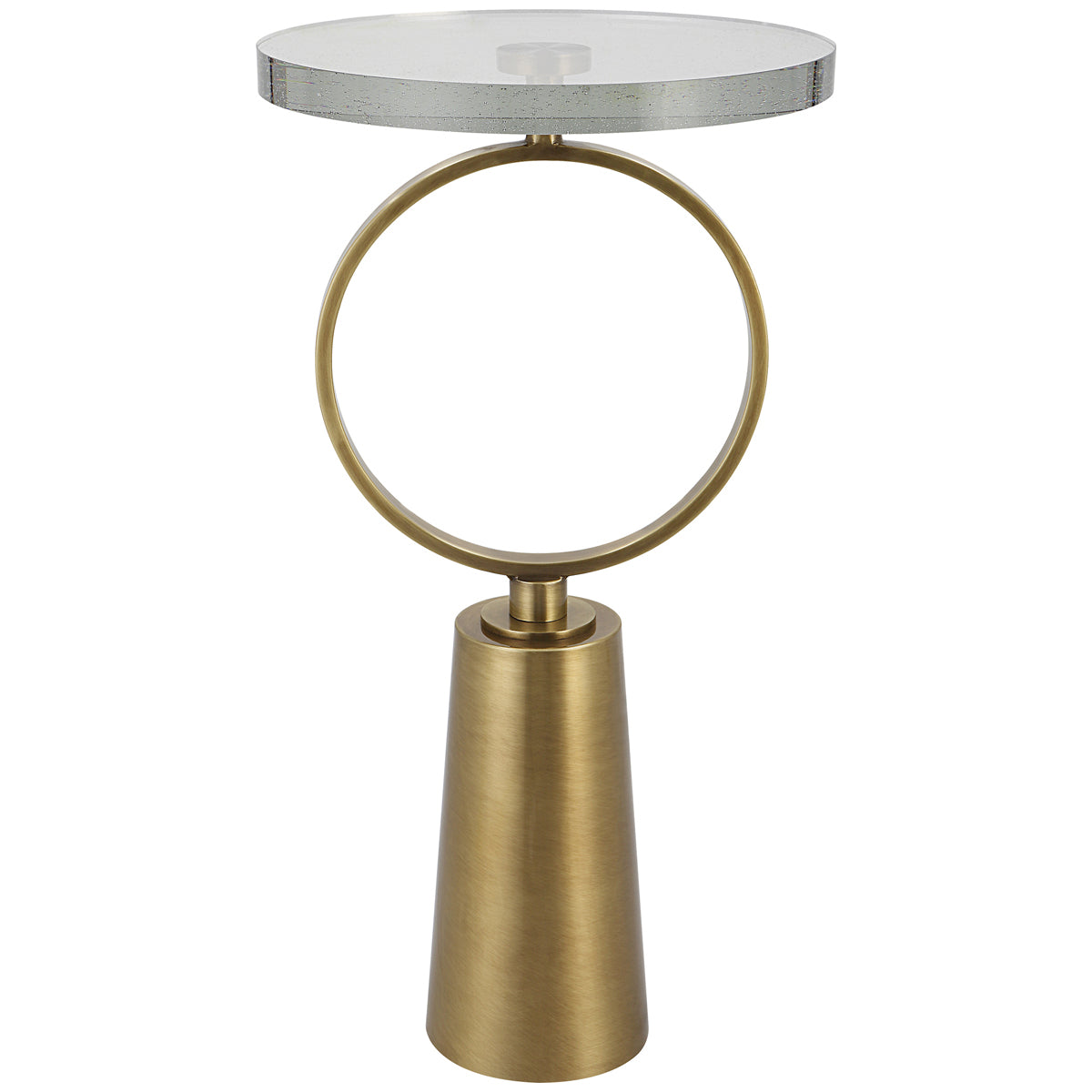 Uttermost Ringlet Brass Accent Table
