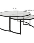 Uttermost Rhea Black Nesting Coffee Tables, 2-Piece Set