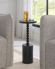 Uttermost Bead Black Marble Drink Table