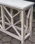 Uttermost Catali Ivory Stone Console Table