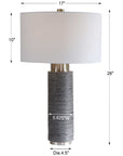 Uttermost Strathmore Stone Gray Table Lamp