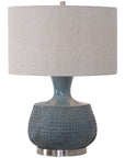 Uttermost Hearst Blue Glaze Table Lamp