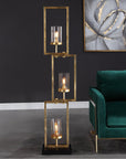 Uttermost Cielo Staggered Rectangles Floor Lamp