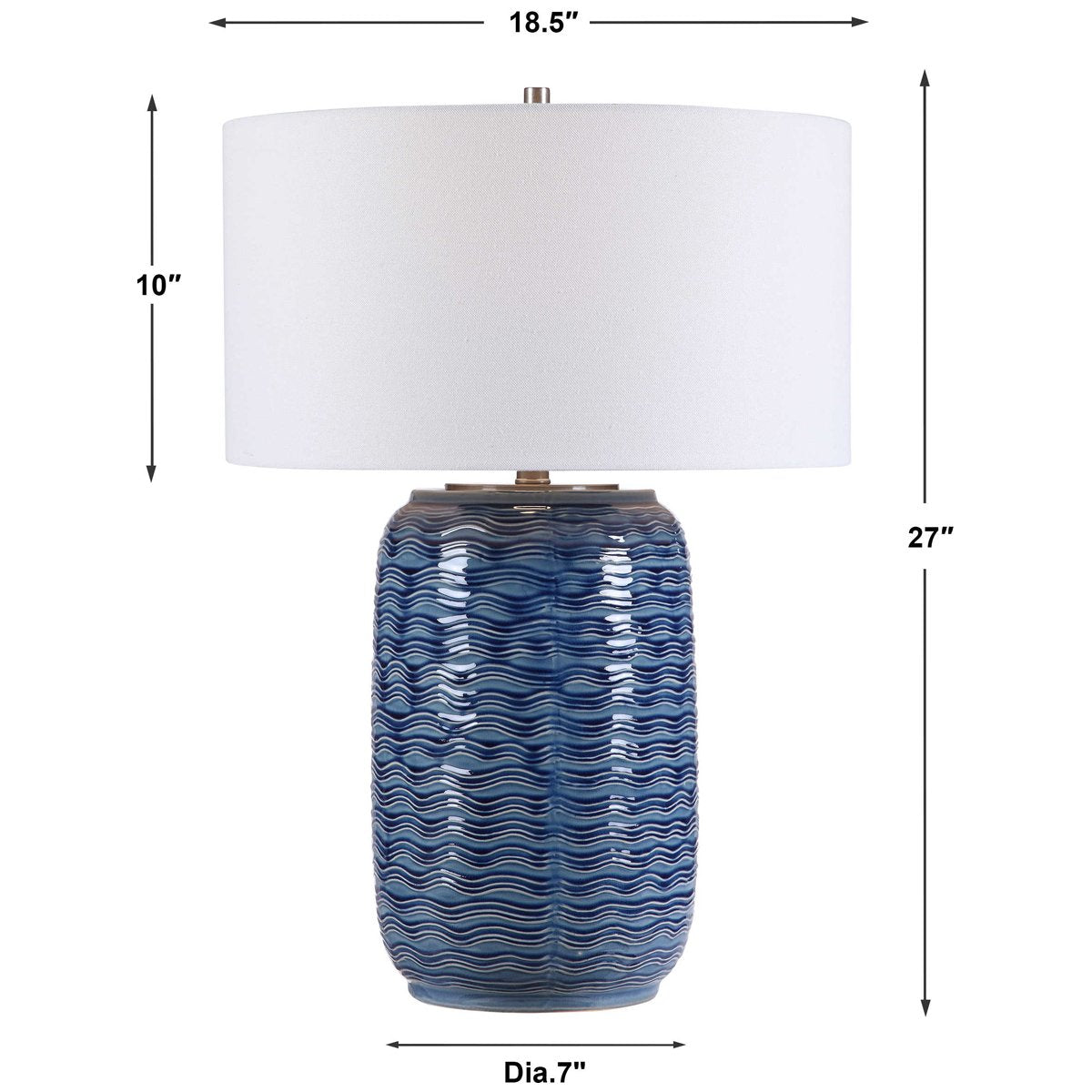 Uttermost Sedna Blue Table Lamp