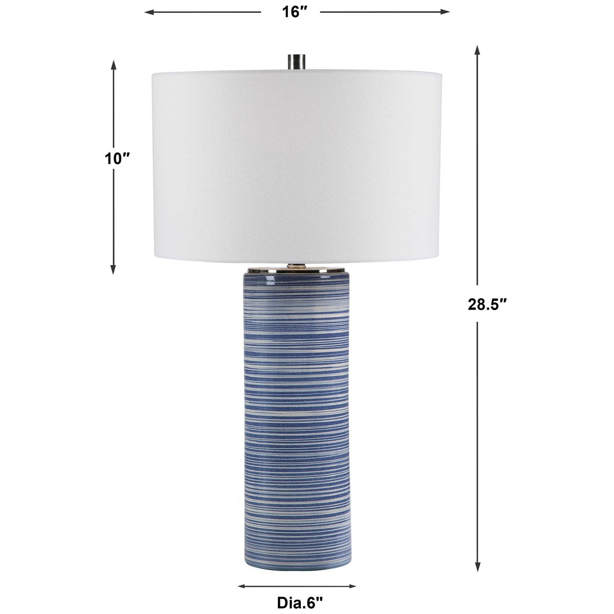 Uttermost Montauk Striped Table Lamp