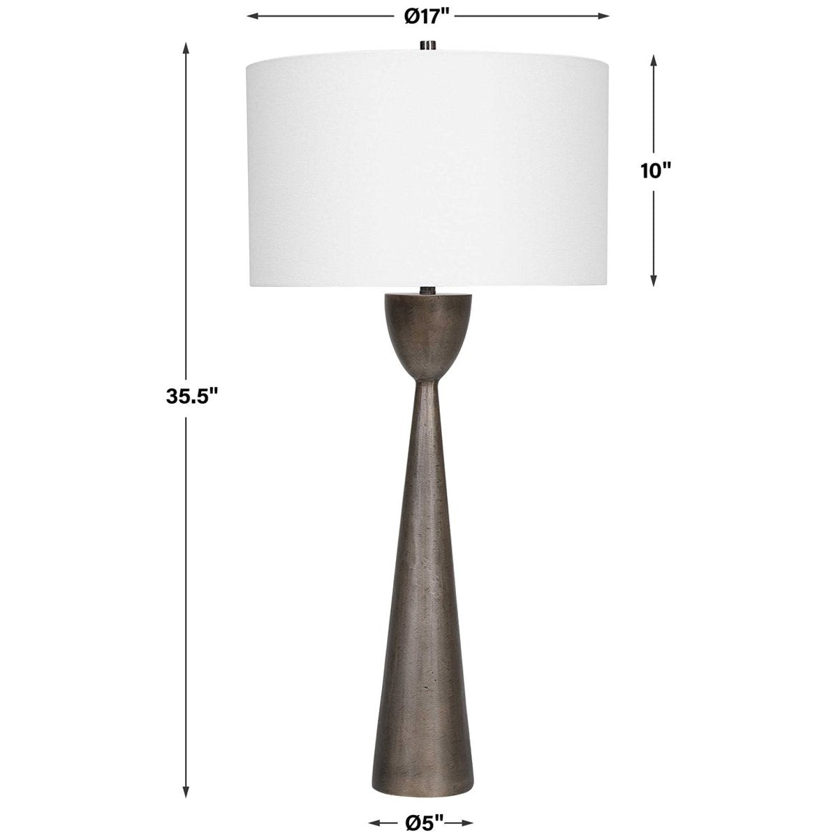 Uttermost Waller Handcrafted Cast Table Lamp
