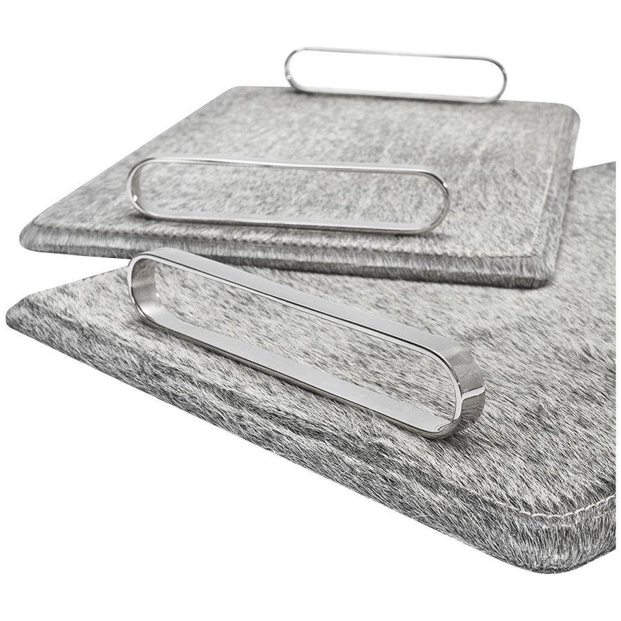 Interlude Home Audrina Natural Hide Trays, 2-Piece Set