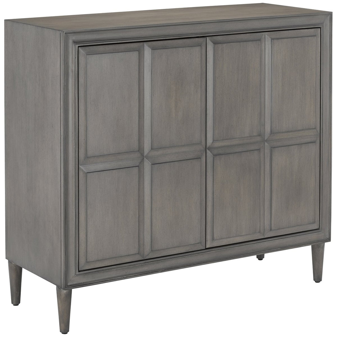 Currey and Company Counterpoint Gray Cabinet