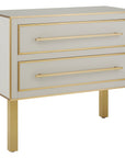 Currey and Company Arden Ivory Chest