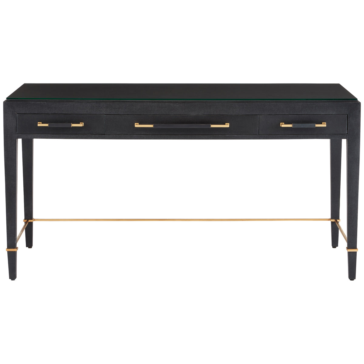 Currey and Company Verona Black Large Desk