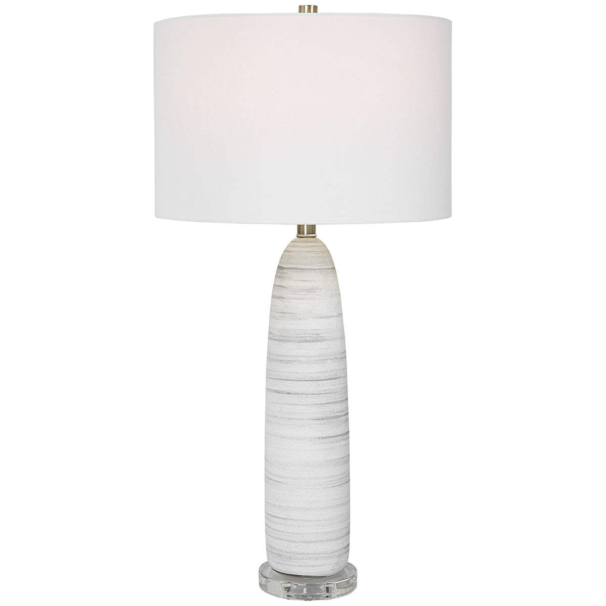 Uttermost Levadia Matte White Table Lamp
