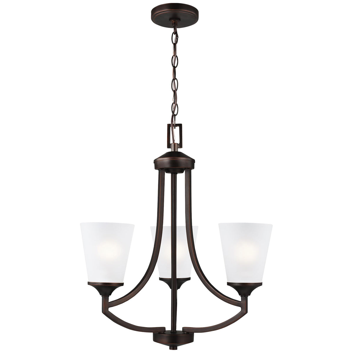 Sea Gull Lighting Hanford 3-Light Chandelier without Bulb