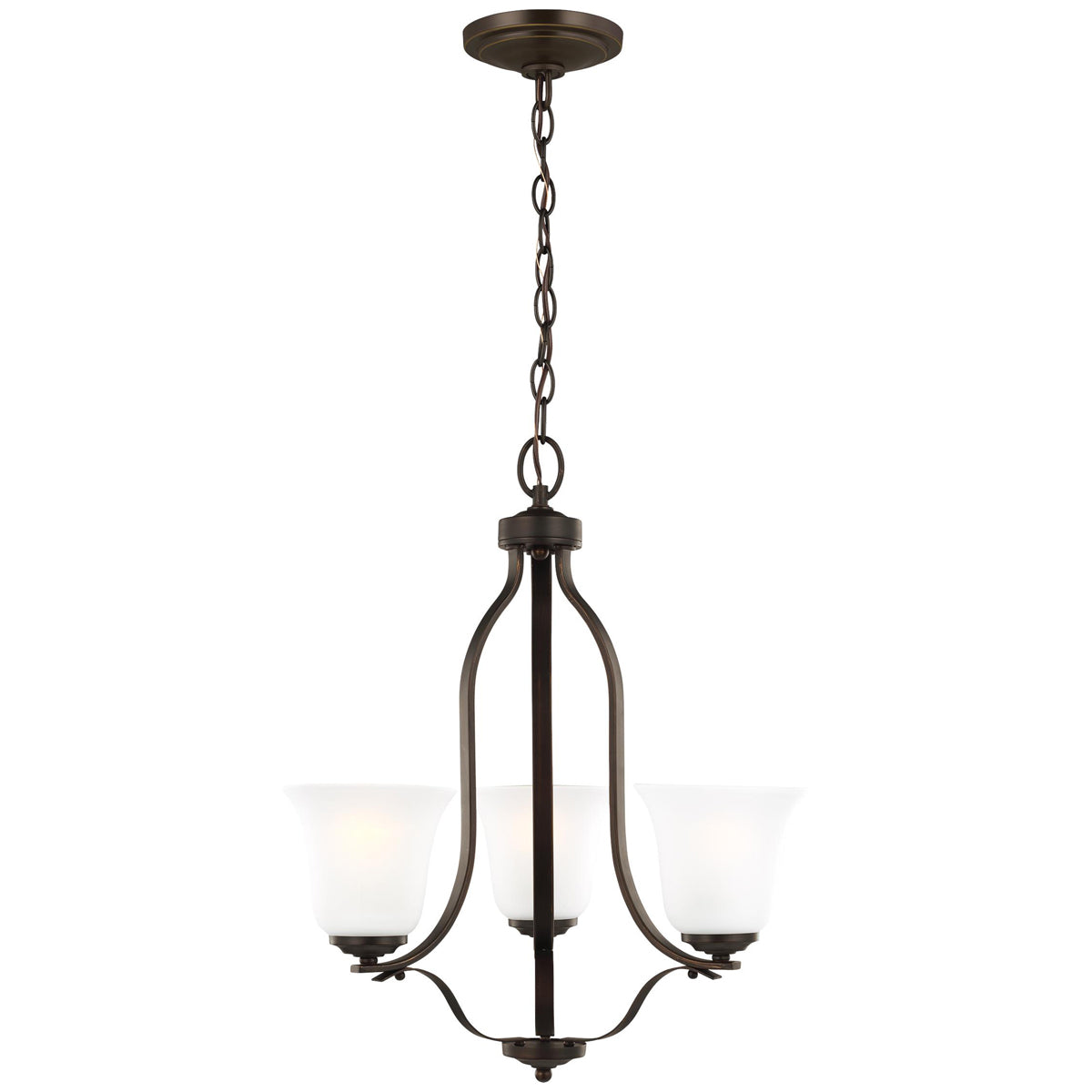 Sea Gull Lighting Emmons 3-Light Chandelier without Bulb