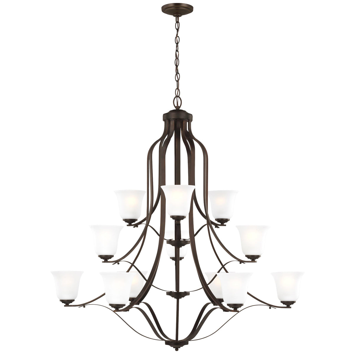 Sea Gull Lighting Emmons 12-Light Chandelier without Bulb