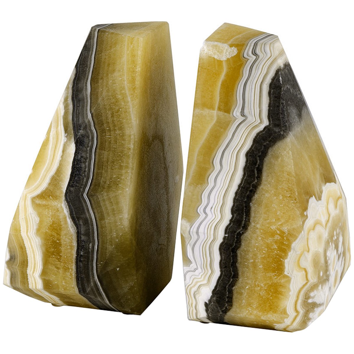 Palecek Sonora Onyx Bookends, Set of 2
