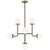 Sea Gull Lighting Cafe 8-Light Small Chandelier with Bulb