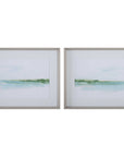 Uttermost Green Ribbon Coast Framed Prints, 2-Piece Set