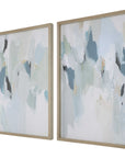 Uttermost Seabreeze Abstract Framed Canvas Prints, 2-Piece Set