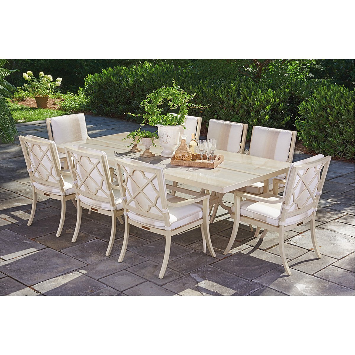 Tommy Bahama Misty Garden Dining Table with Porcelain Top