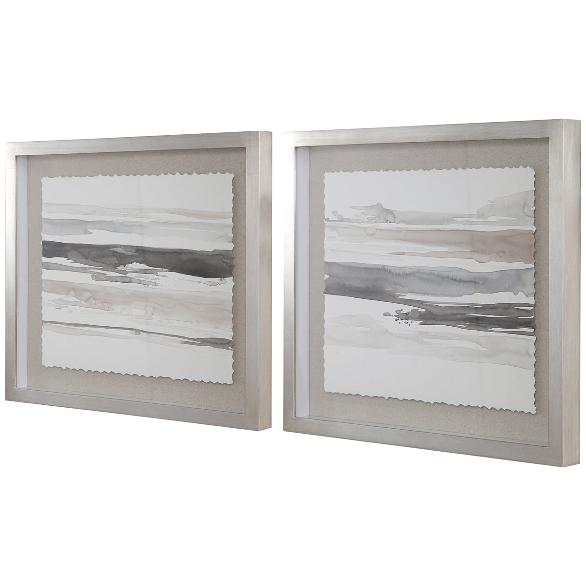 Uttermost Neutral Landscape Framed Prints, Set of 2