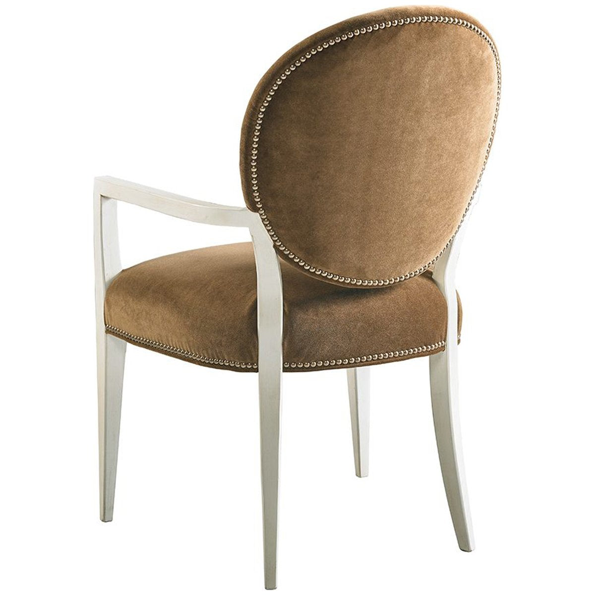 Hickory White Central Park Broadway Washed Linen Arm Chair