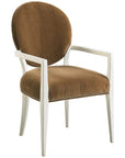 Hickory White Central Park Broadway Washed Linen Arm Chair