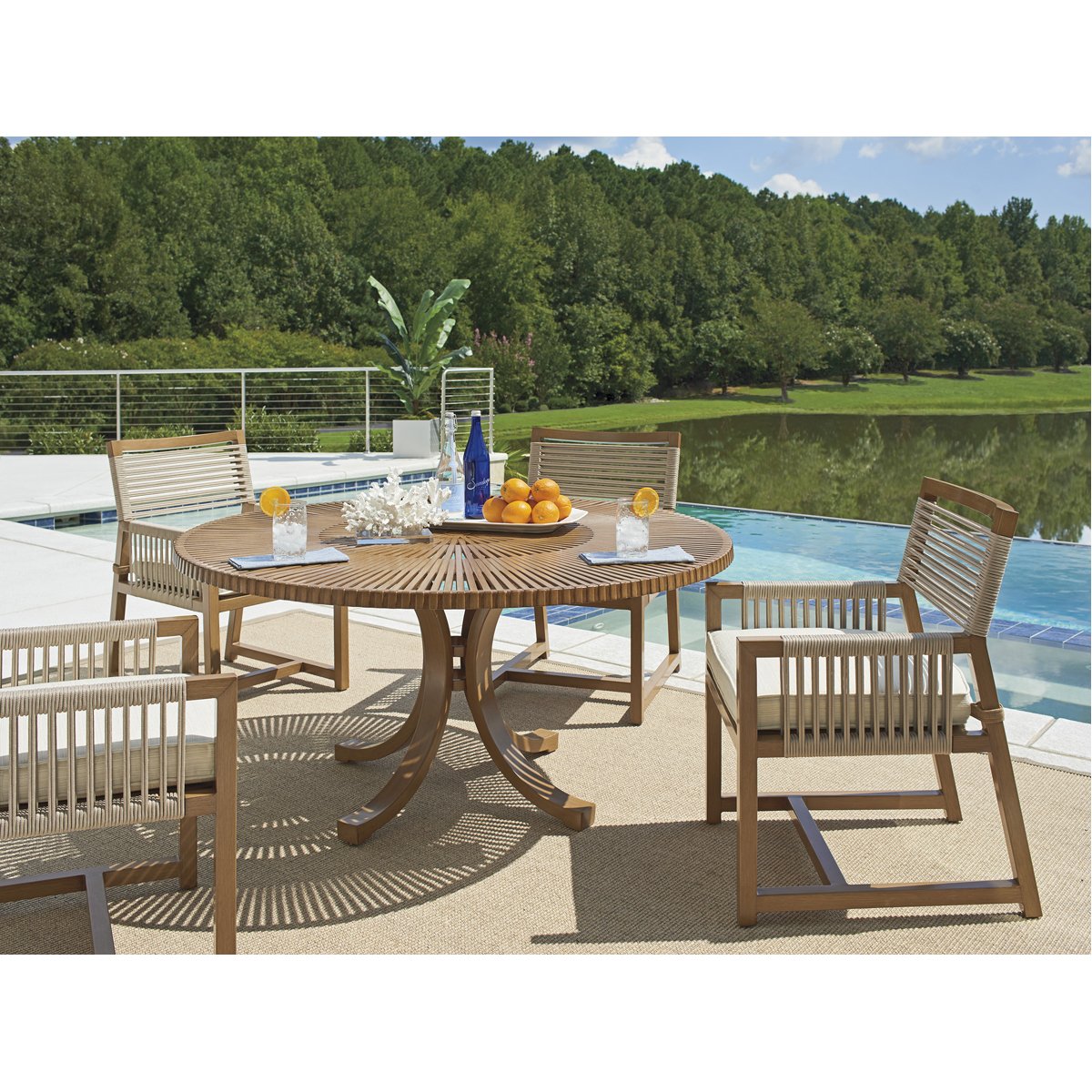 Tommy Bahama St Tropez Round Outdoor Dining Table