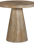 Hickory White Central Park Ray River Rock Accent Table