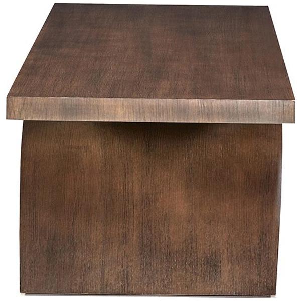 Hickory White Modern Retreat Valley Modern Walnut Cocktail Table