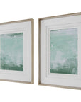 Uttermost Coastal Patina Modern Framed Prints, Set of 2