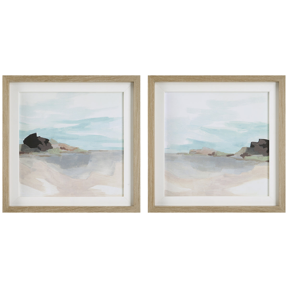 Uttermost Glacial Coast Framed Prints, Set of 2