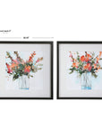 Uttermost Fresh Flowers Watercolor Prints, Set of 2