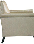 Hickory White Upholstered Modern Walnut Arm Chair
