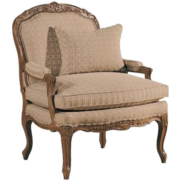 Hickory White Cognac Exposed Wood Chair