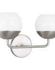 Sea Gull Lighting Alvin 2-Light Wall/Bath Sconce without Bulb